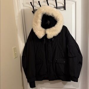 Coach Shearling Lamb Puffer Coat